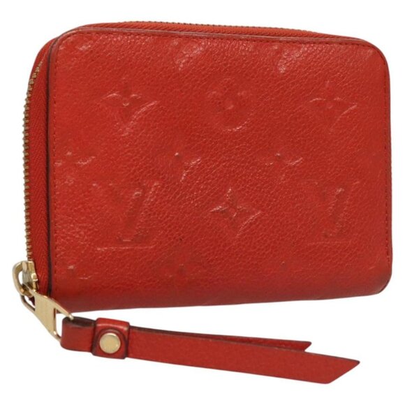 LOUIS VUITTON Monogra Empreinte Portefeuille Wallet Orange M60295 LV Auth 119795 - Picture 1 of 16